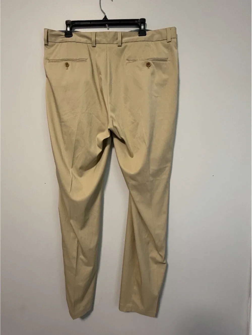 Brooks Brothers Performance Series Stretch Chino Pants 38x34 Khaki Tan V-Notch